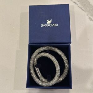 Swarovski Crystal Stardust Silver Mesh Choker or Wrap Bracelet in original box